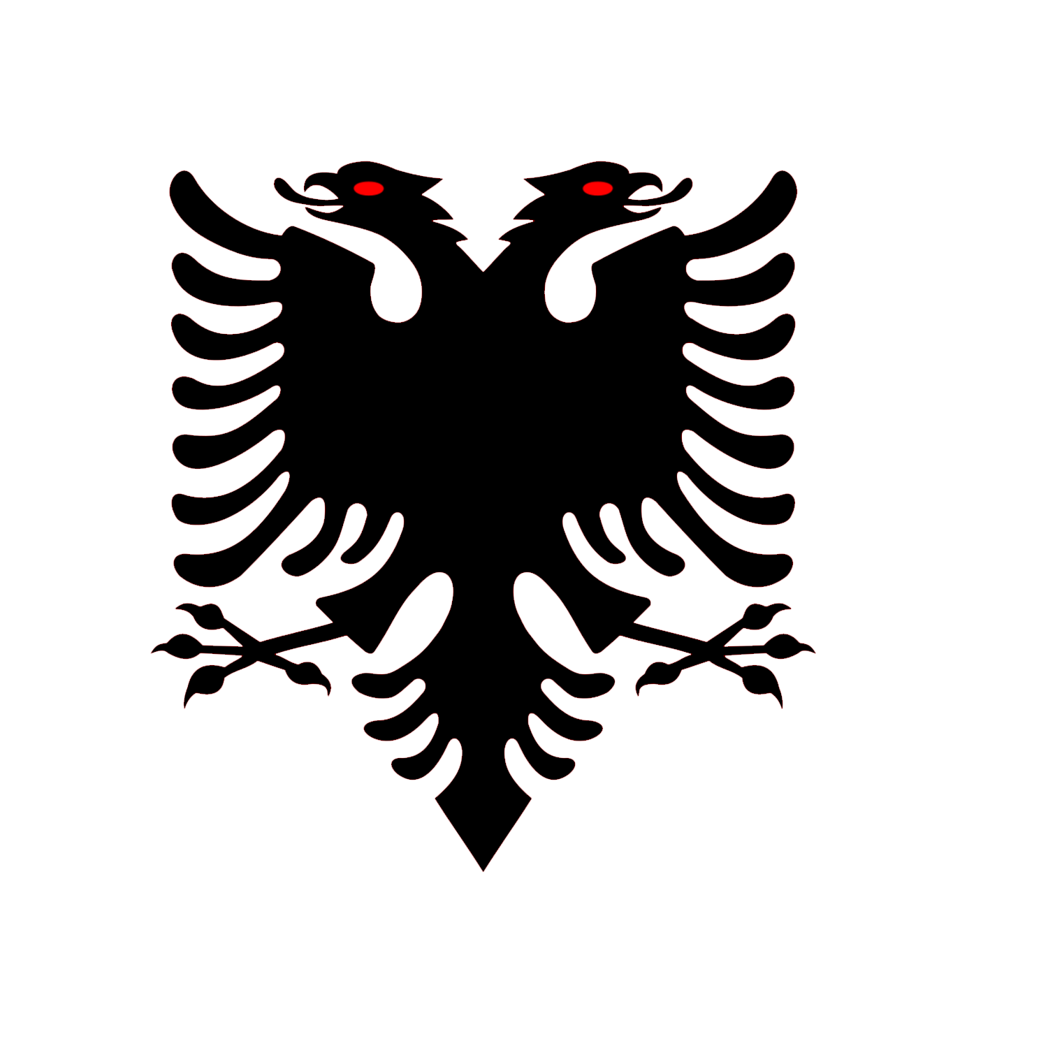 Official Albanian two-headed eagle