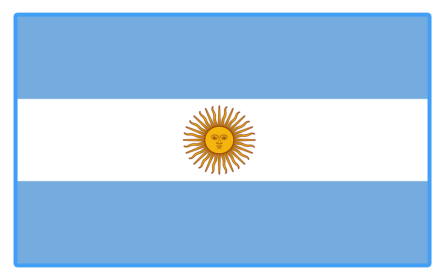 bandera de Argentina