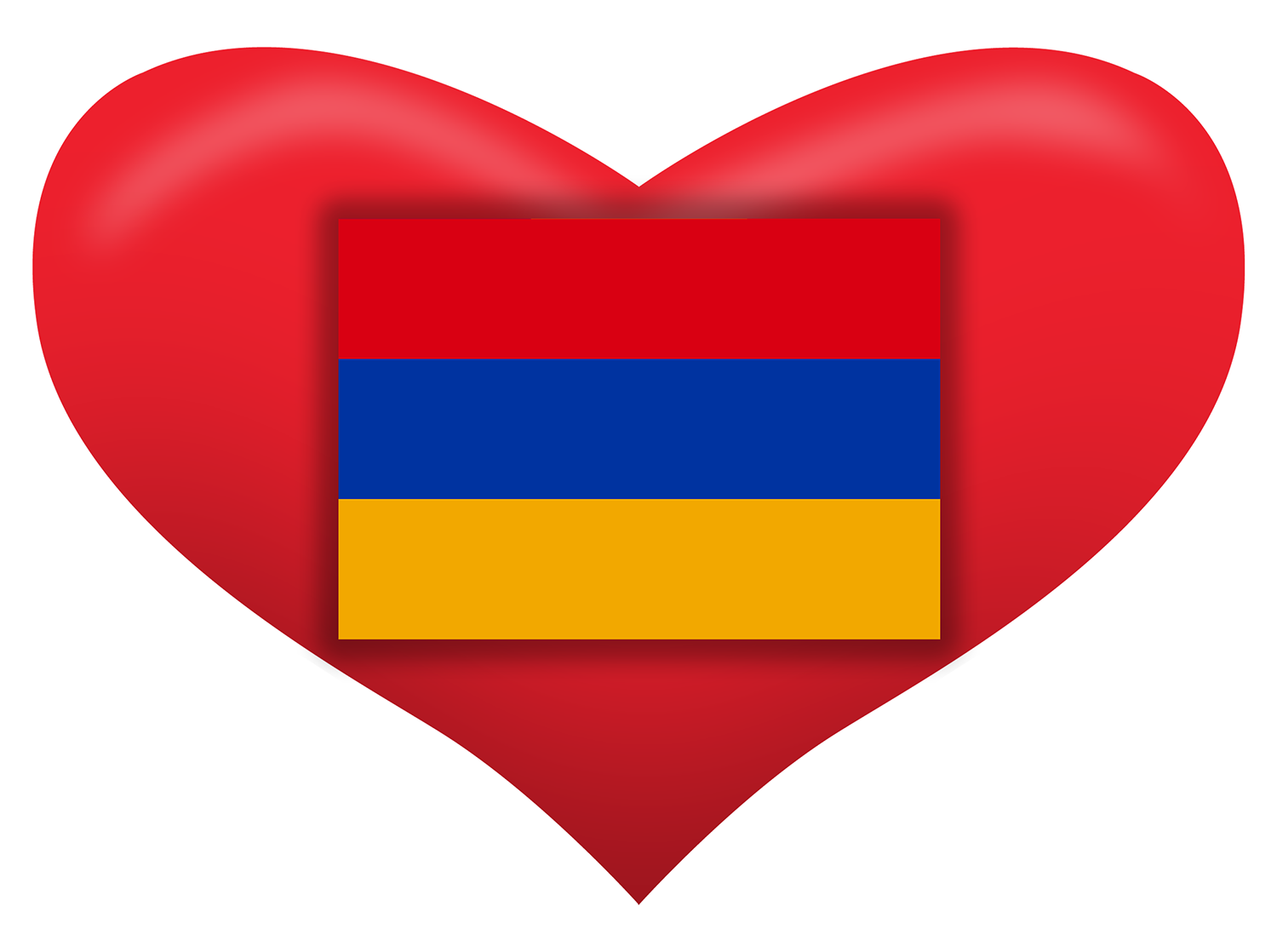 Armenian heart flag