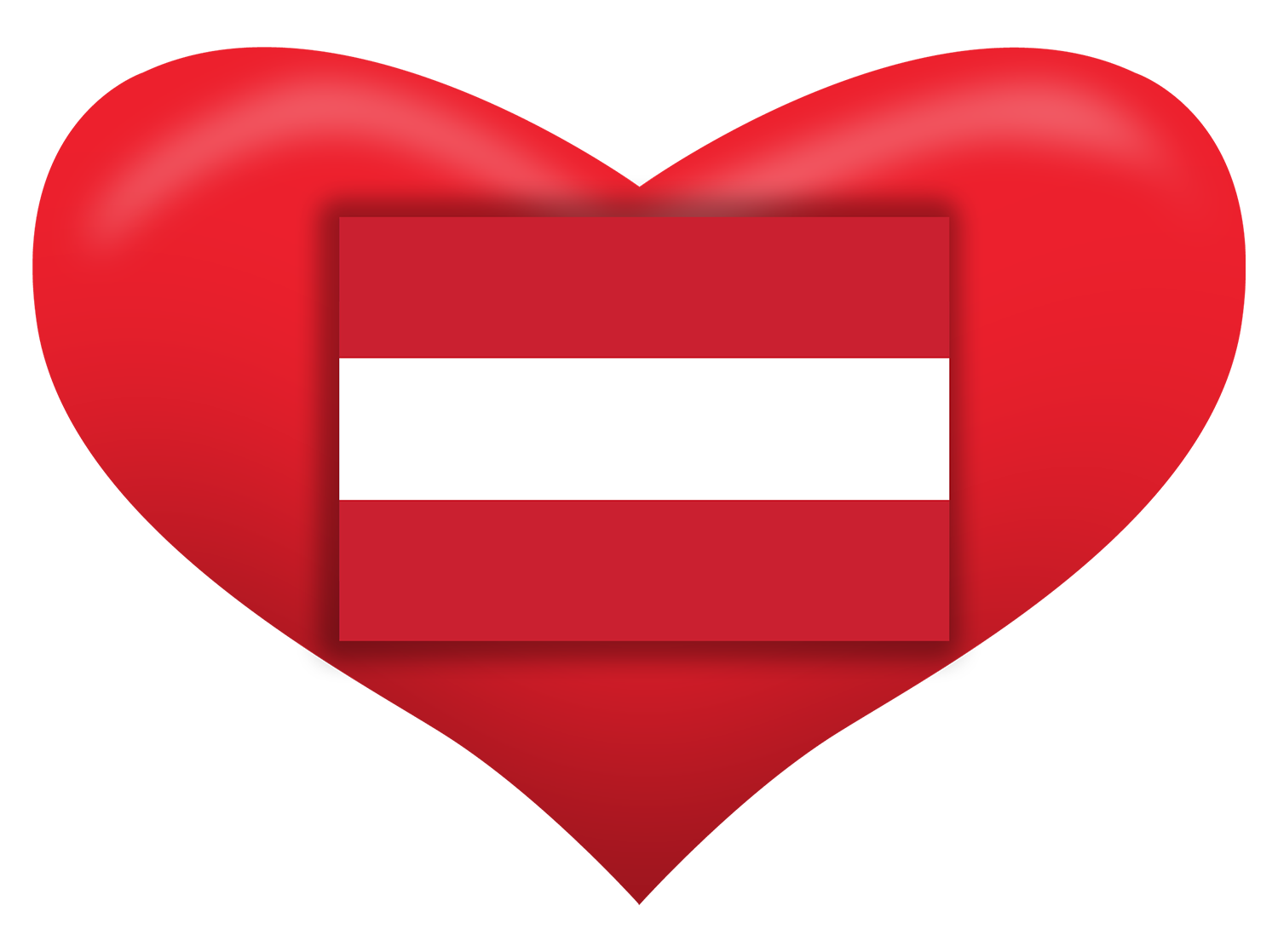 Austrian heart flag