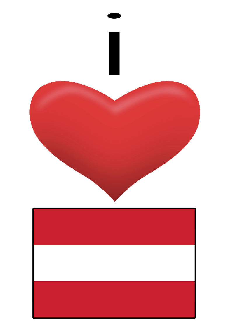 I Heart Austria flag