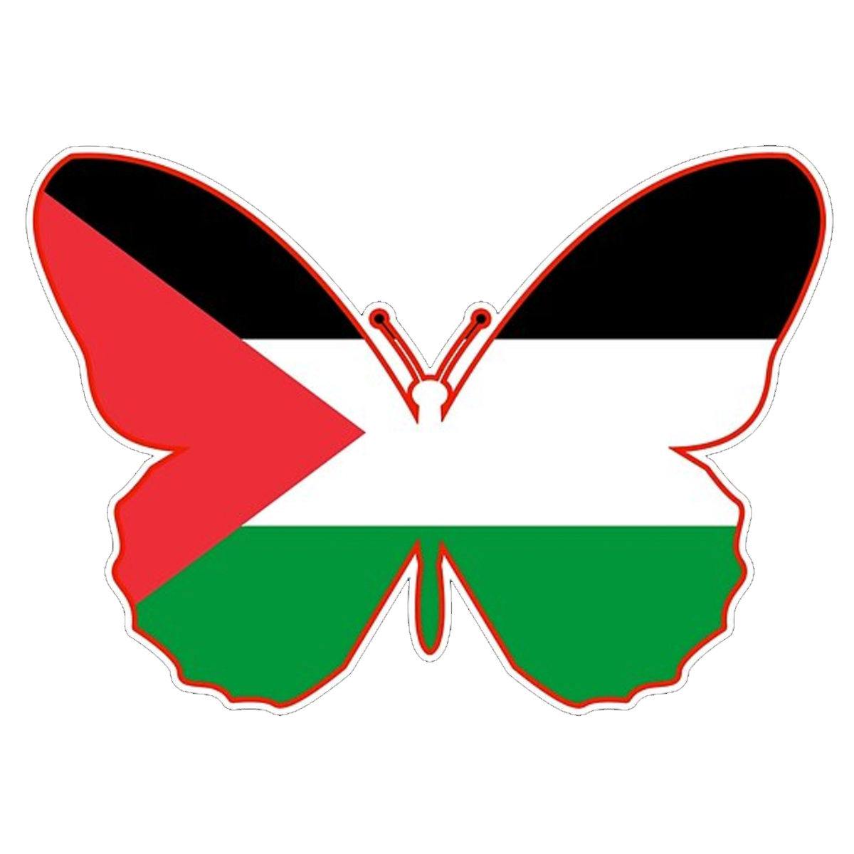 Scottish flag shaped like a butterfly