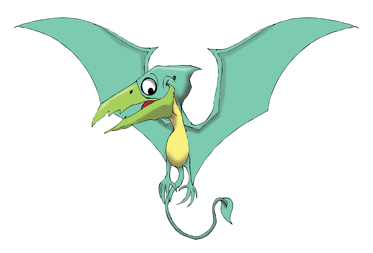 Pterosaur cartoon