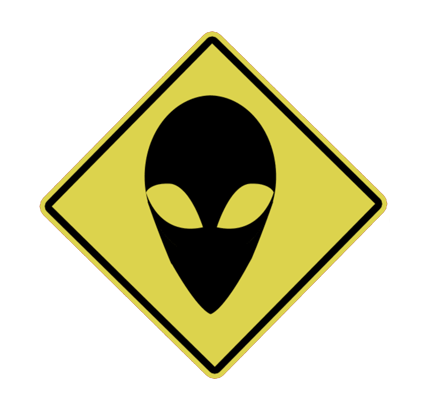 Alien Grey with a scary smile