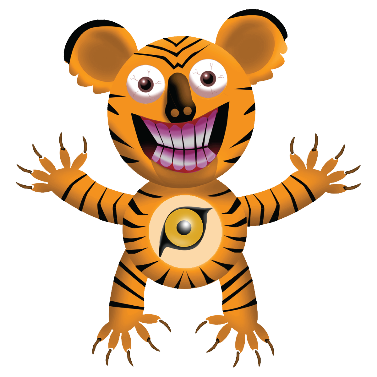 wicked koala that looks like a tiger